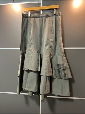 Christine Laure Dark Green Layered Skirt 46